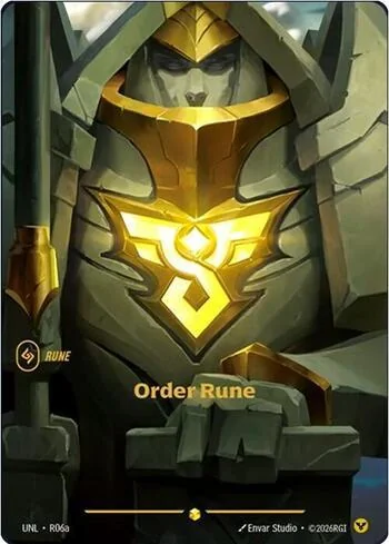 Order Rune R06a de Riftbound Unleashed