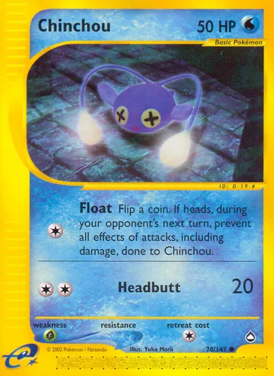 Chinchou - Aquapolis - ilustração de Yuka Morii