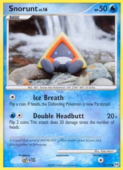 Snorunt - Arceus - ilustração de Yuka Morii