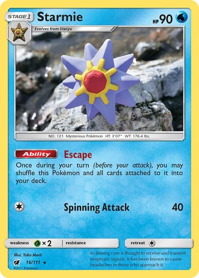 Starmie - Crimson Invasion - ilustração de Yuka Morii