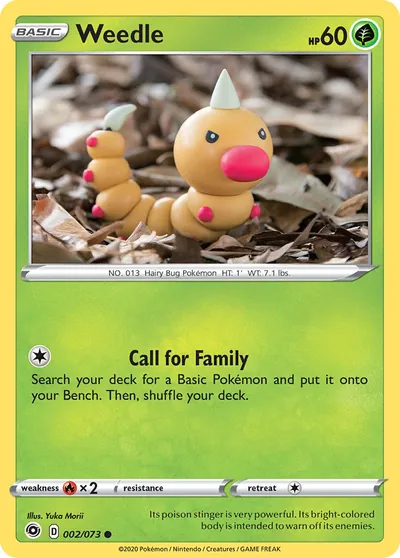 Weedle - Champion’s Path - ilustração de Yuka Morii