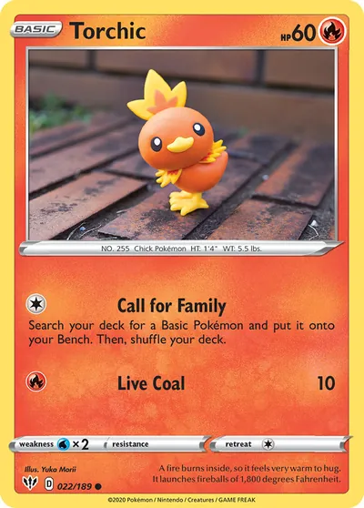 Torchic - Darkness Ablaze - ilustração de Yuka Morii
