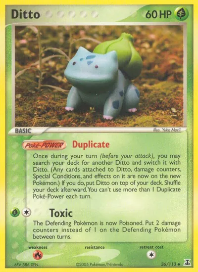 Ditto - Delta Species - ilustração de Yuka Morii