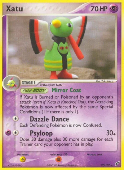 Xatu - Deoxys - ilustração de Yuka Morii