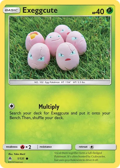 Exeggcute - Forbidden Light - ilustração de Yuka Morii