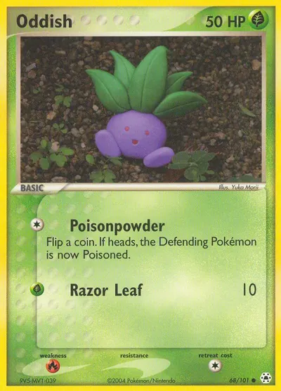 Oddish - Hidden Legends - ilustração de Yuka Morii