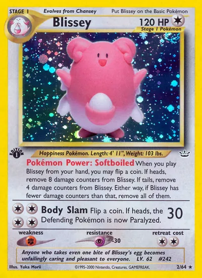Blissey - Neo Revelation - ilustração de Yuka Morii