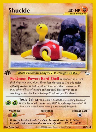 Shuckle - Neo Revelation - ilustração de Yuka Morii