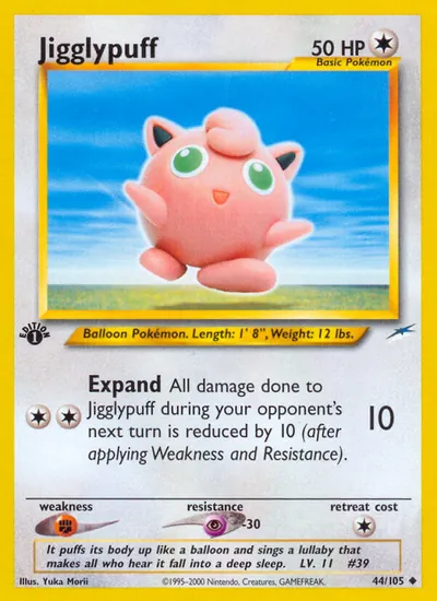 Jigglypuff - Neo Destiny - ilustração de Yuka Morii