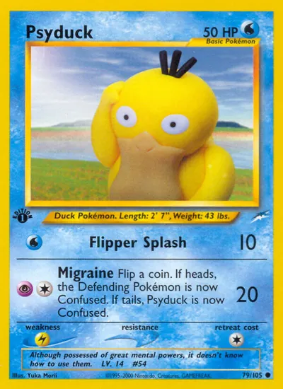 Psyduck - Neo Destiny - ilustração de Yuka Morii