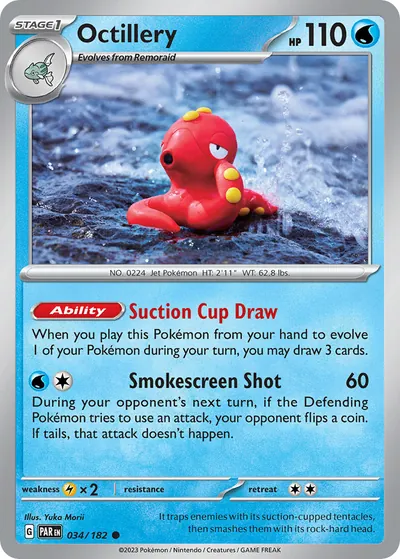 Octillery - Paradox Rift - ilustração de Yuka Morii