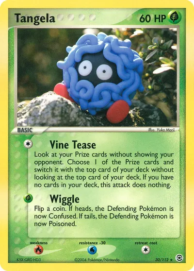 Tangela - FireRed & LeafGreen - ilustração de Yuka Morii