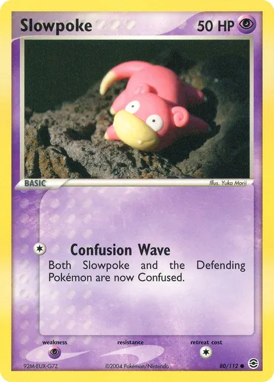 Slowpoke - FireRed & LeafGreen - ilustração de Yuka Morii