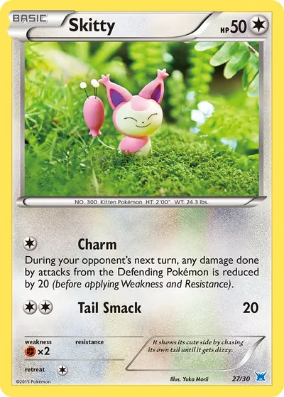Skitty - XY Trainer Kit—Latios - ilustração de Yuka Morii