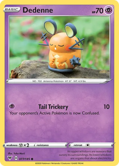 Dedenne - Vivid Voltage - ilustração de Yuka Morii