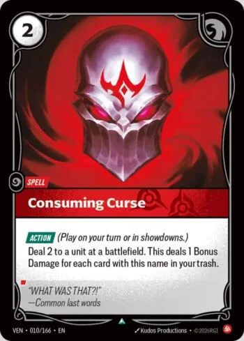 Consuming Curse 10 de Vendetta (Riftbound)