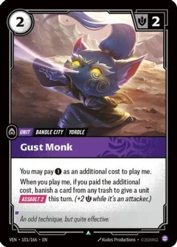 Gust Monk 101 de Vendetta (Riftbound)