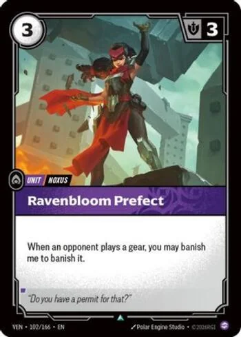 Ravenbloom Prefect 102 de Vendetta (Riftbound)
