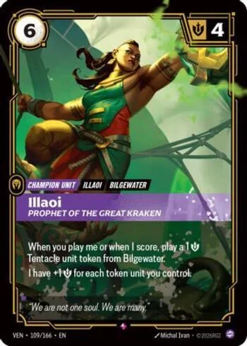 Illaoi, Prophet of the Great Kraken 109 de Vendetta (Riftbound)