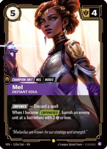 Mel, Defiant Soul 110A de Vendetta (Riftbound)