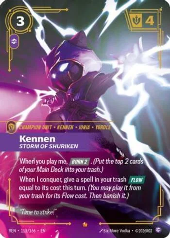 Kennen, Storm of Shuriken 113 de Vendetta (Riftbound)