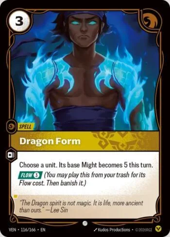 Dragon Form 116 de Vendetta (Riftbound)