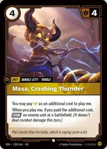 Masa, Crashing Thunder 120 de Vendetta (Riftbound)
