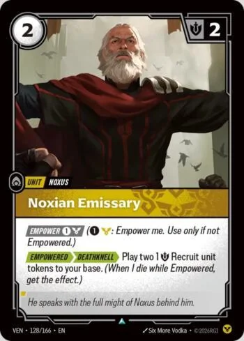 Noxian Emissary 128 de Vendetta (Riftbound)