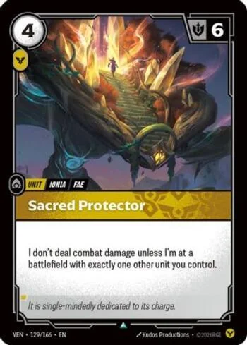 Sacred Protector 129 de Vendetta (Riftbound)