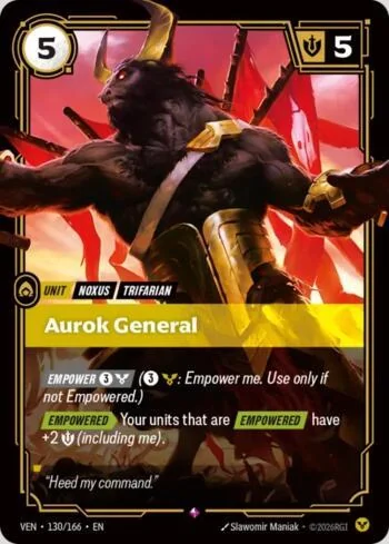 Aurok General 130 de Vendetta (Riftbound)
