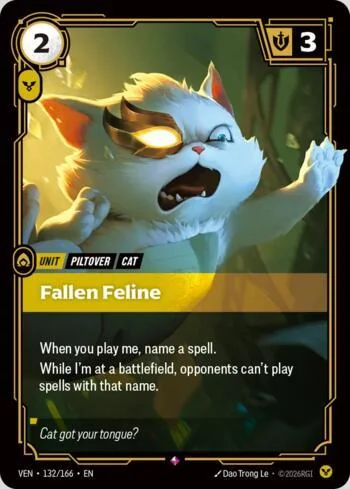 Fallen Feline 132 de Vendetta (Riftbound)