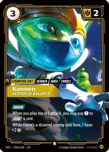 Kennen, Keeper of Balance 135A de Vendetta (Riftbound)