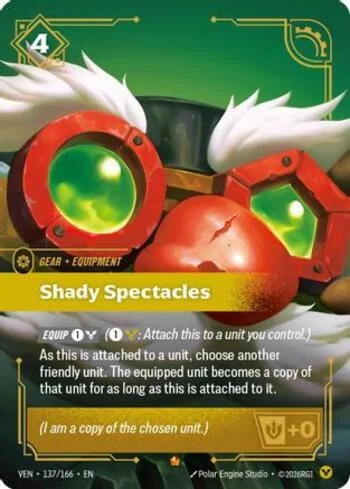 Shady Spectacles 137 de Vendetta (Riftbound)