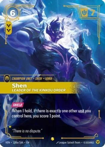 Shen, Leader of the Kinkou Order 138A de Vendetta (Riftbound)