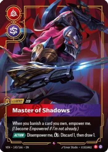Master of Shadows 143 de Vendetta (Riftbound)