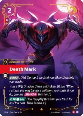 Death Mark 144 de Vendetta (Riftbound)