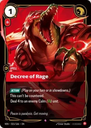 Decree of Rage 15 de Vendetta (Riftbound)