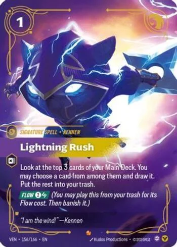 Lightning Rush 156 de Vendetta (Riftbound)