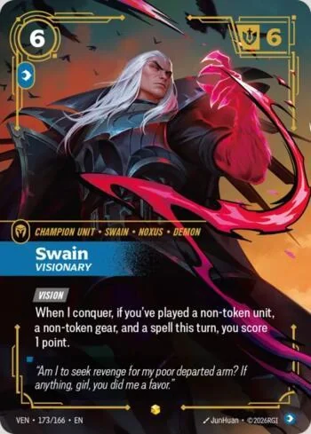 Swain, Visionary 173 de Vendetta (Riftbound)