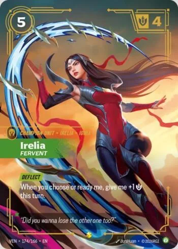 Irelia, Fervent 174 de Vendetta (Riftbound)