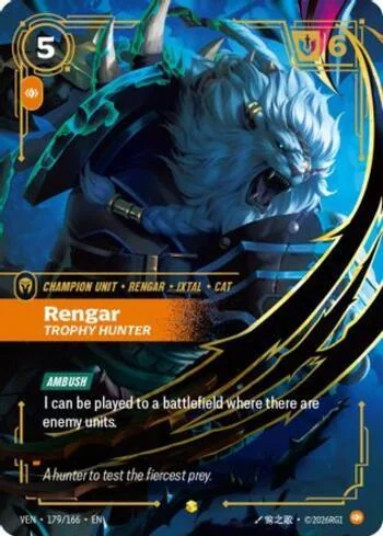 Rengar, Trophy Hunter 179 de Vendetta (Riftbound)