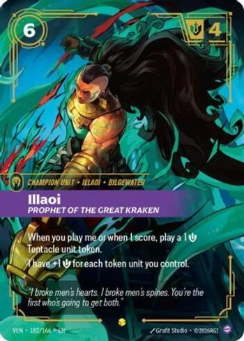 Illaoi, Prophet of the Great Kraken 182 de Vendetta (Riftbound)