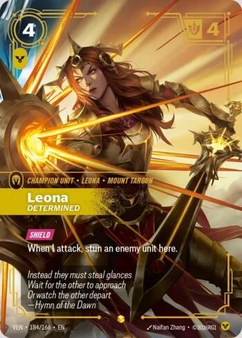 Leona, Determined 184 de Vendetta (Riftbound)
