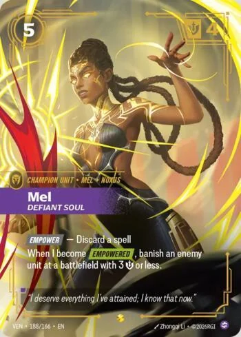 Mel, Defiant Soul 188 de Vendetta (Riftbound)
