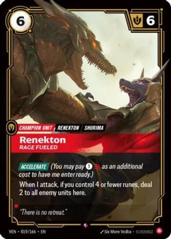 Renekton, Rage Fueled 19 de Vendetta (Riftbound)