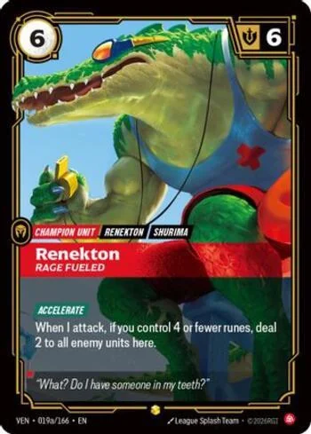 Renekton, Rage Fueled 19A de Vendetta (Riftbound)