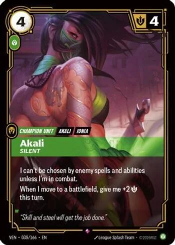 Akali, Silent 38 de Vendetta (Riftbound)