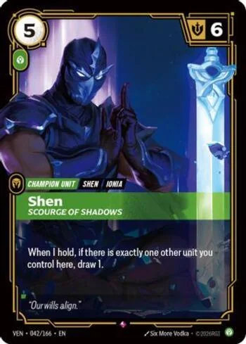 Shen, Scourge of Shadows 42 de Vendetta (Riftbound)