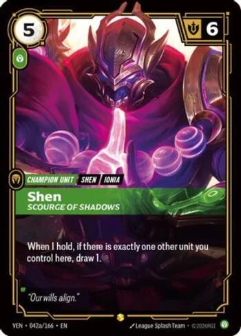 Shen, Scourge of Shadows 42A de Vendetta (Riftbound)