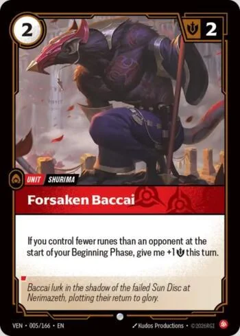 Forsaken Baccai 5 de Vendetta (Riftbound)